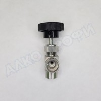 Кран игольчатый ВР 1/4" угловой
