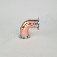 Угол (отвод) медный 90 градусов 2" с ниппелем