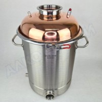 Куб перегонный ЛЮКС 28л с медной крышкой 4"
